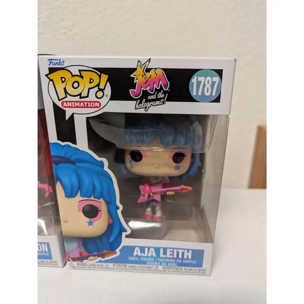 Funko Pop Jem and the Holograms Aja Leith 1787 Kimber Benton 1789 figures in box
